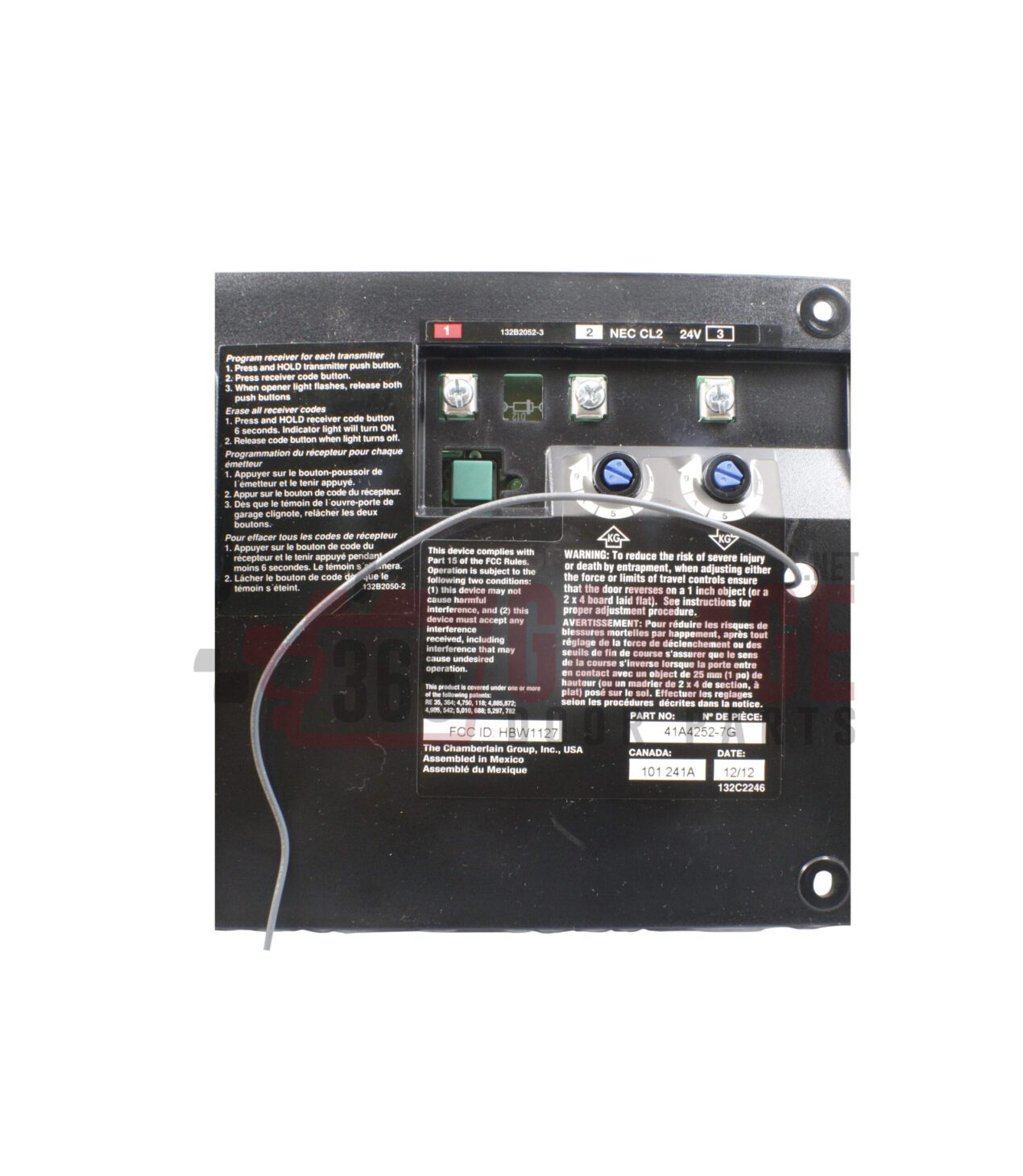 LiftMaster Receiver Logic Control Board 41A4252-7 Chamberlain