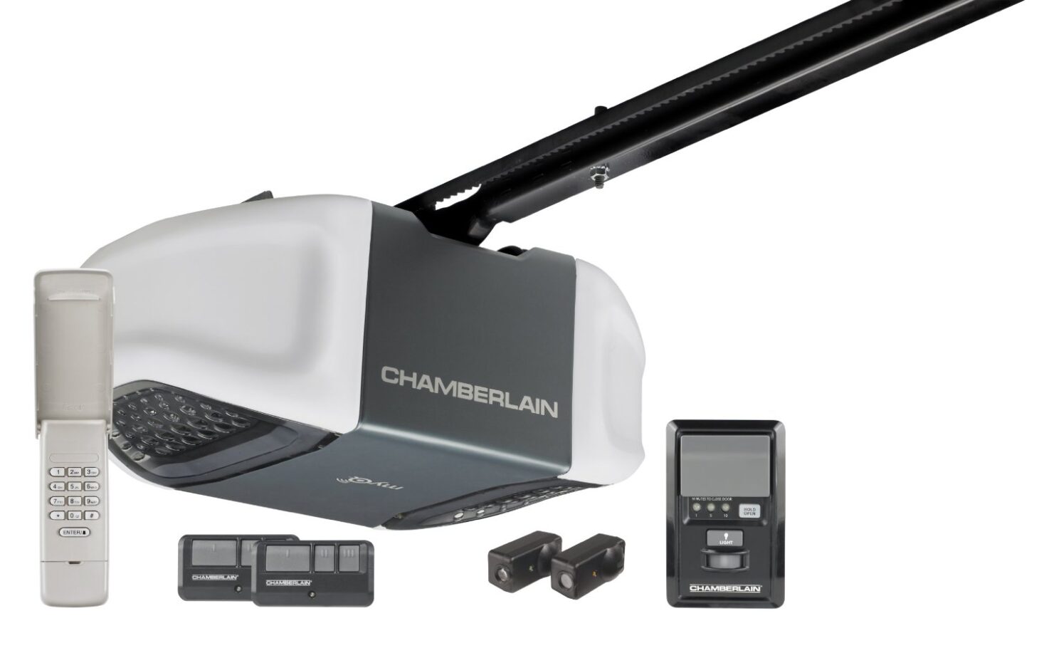 Chamberlain WD832KEV Ultra Quiet and Strong 1 2 HP Belt Drive Garage Door Opener 365 Garage Door Parts Professional