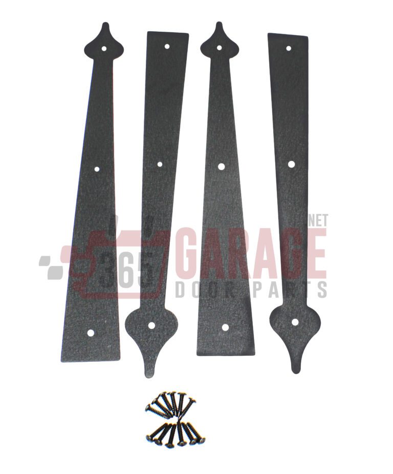 Set of 4 Decorative Carriage House Garage Door Hinges-Spear End - 365 ...